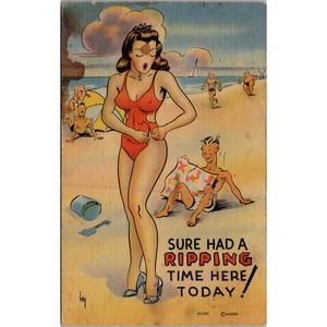 Postcard, Linen Humor MWM GC-406 2023-10-01 0044